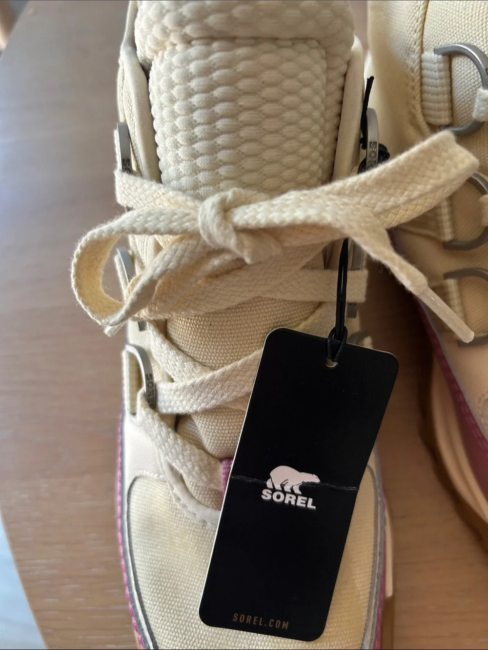 Sorel Beige Cream Pink Brown Platform Ankle Boots